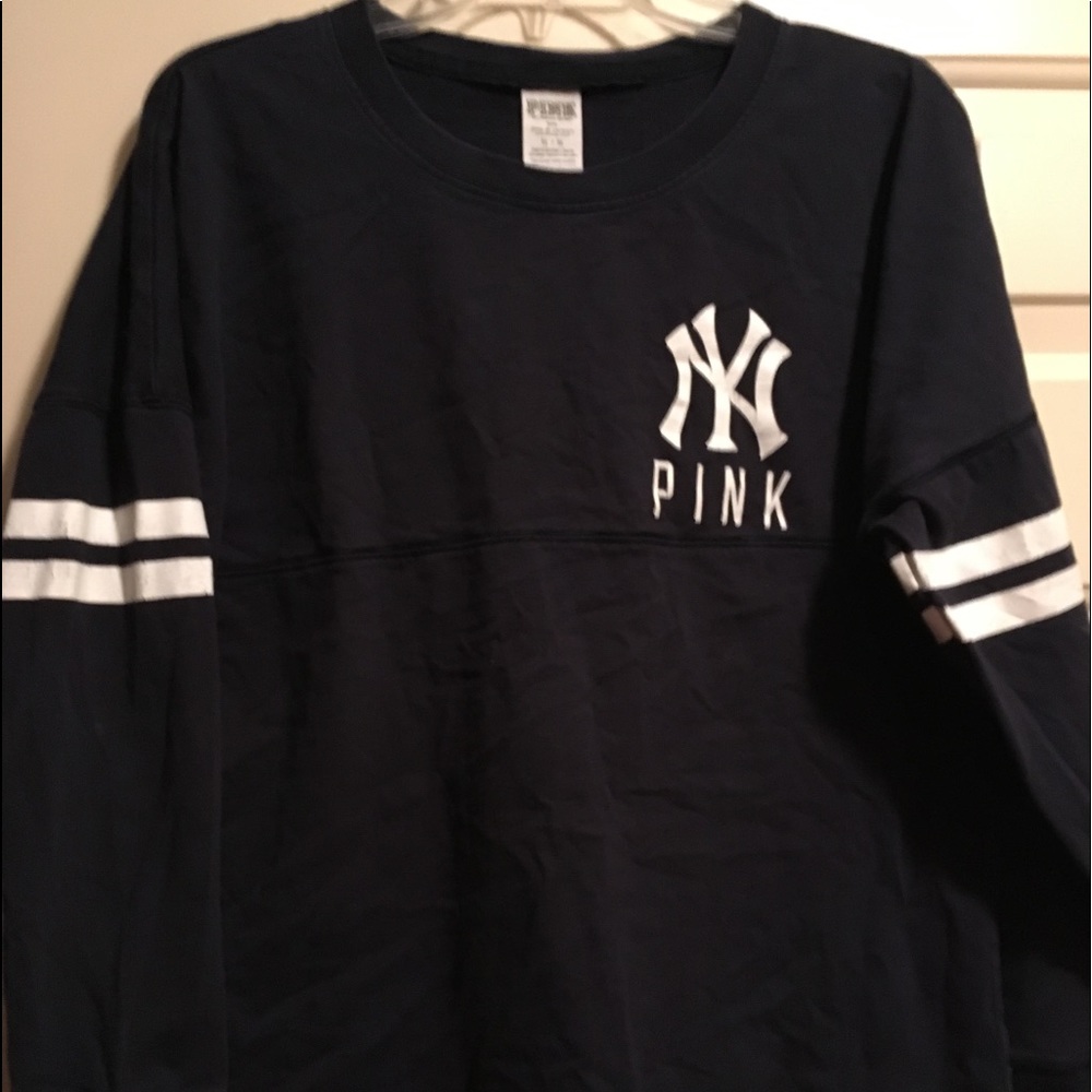 PINK L/S Yankees Tshirt